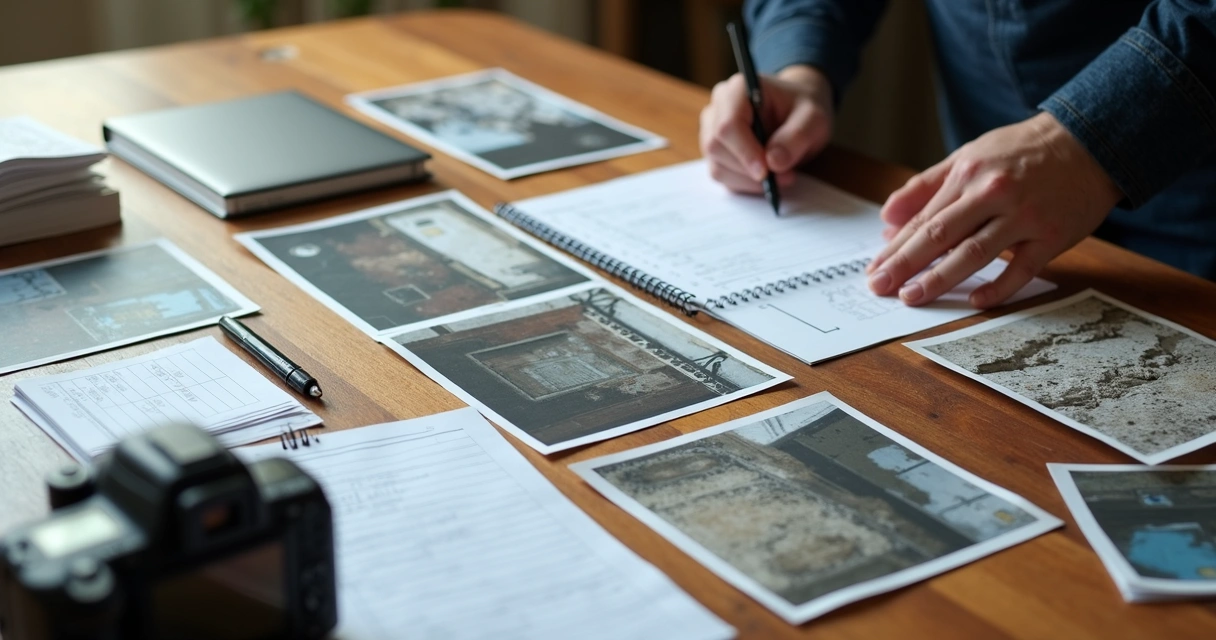 Evidências fotográficas em perícia técnica de imóvel