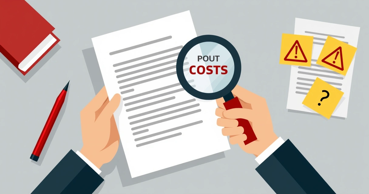 Análise de contrato de marketing com lupa em custos ocultos 