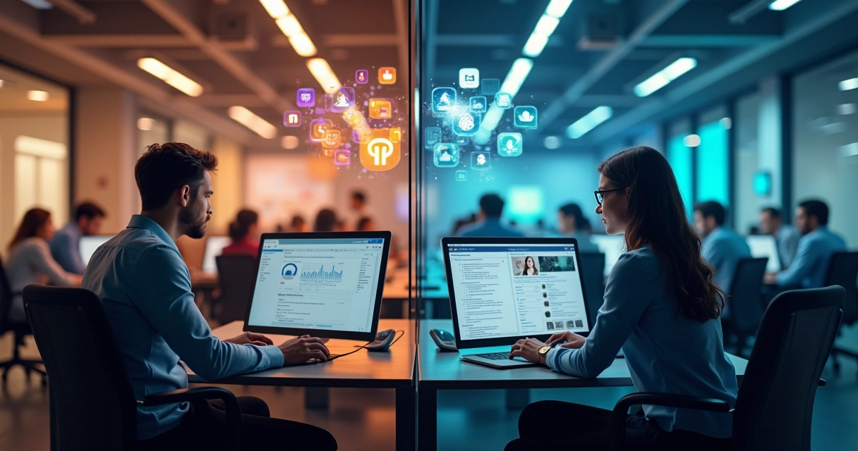 Evolução do atendimento de vendas usando IA e humanos na empresa 