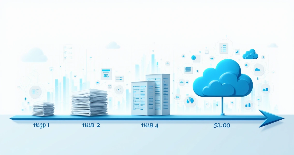 Linha do tempo sobre evolução dos sistemas de gestão 