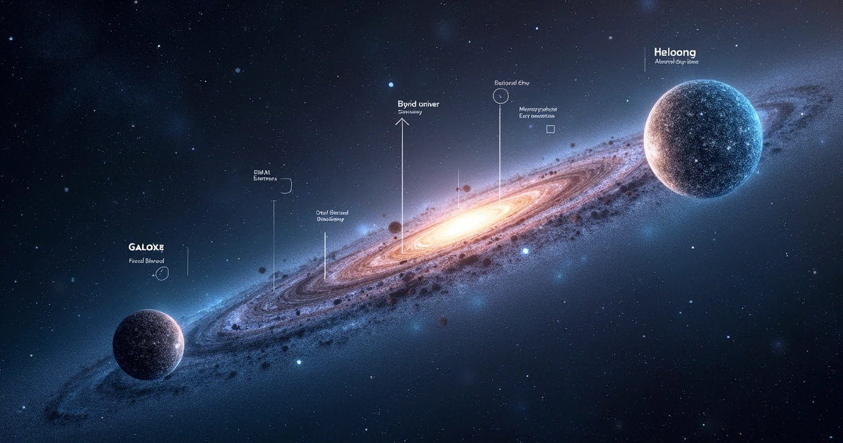 Representação da evolução de uma galáxia ultra-fraca desde sua origem no universo primordial até hoje