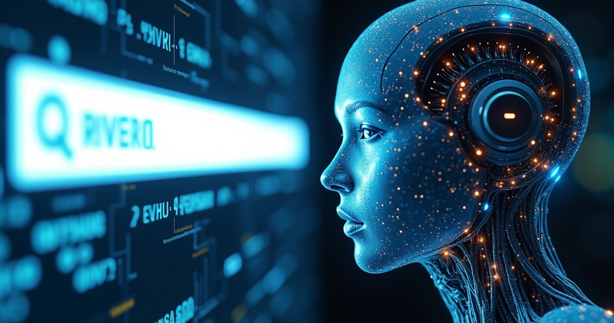 Ilustração do avanço da inteligência artificial nos buscadores 