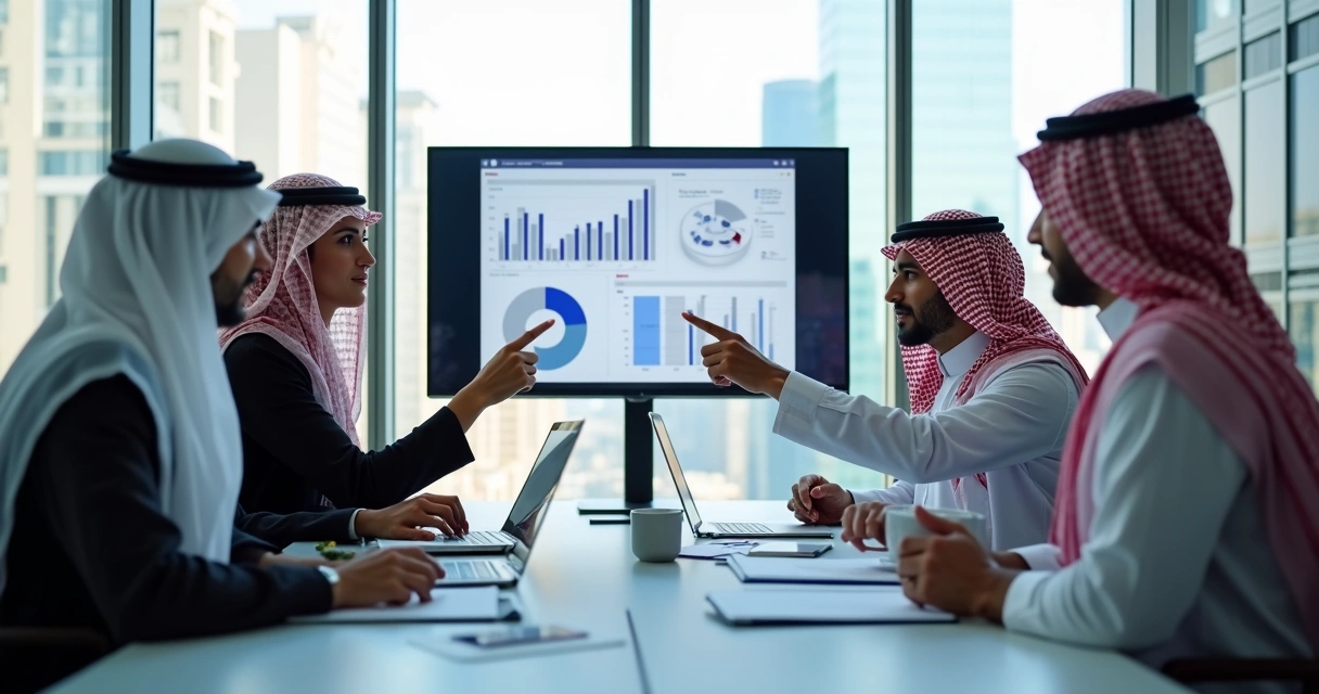 International HR team and local Saudi staff working together on compliance 