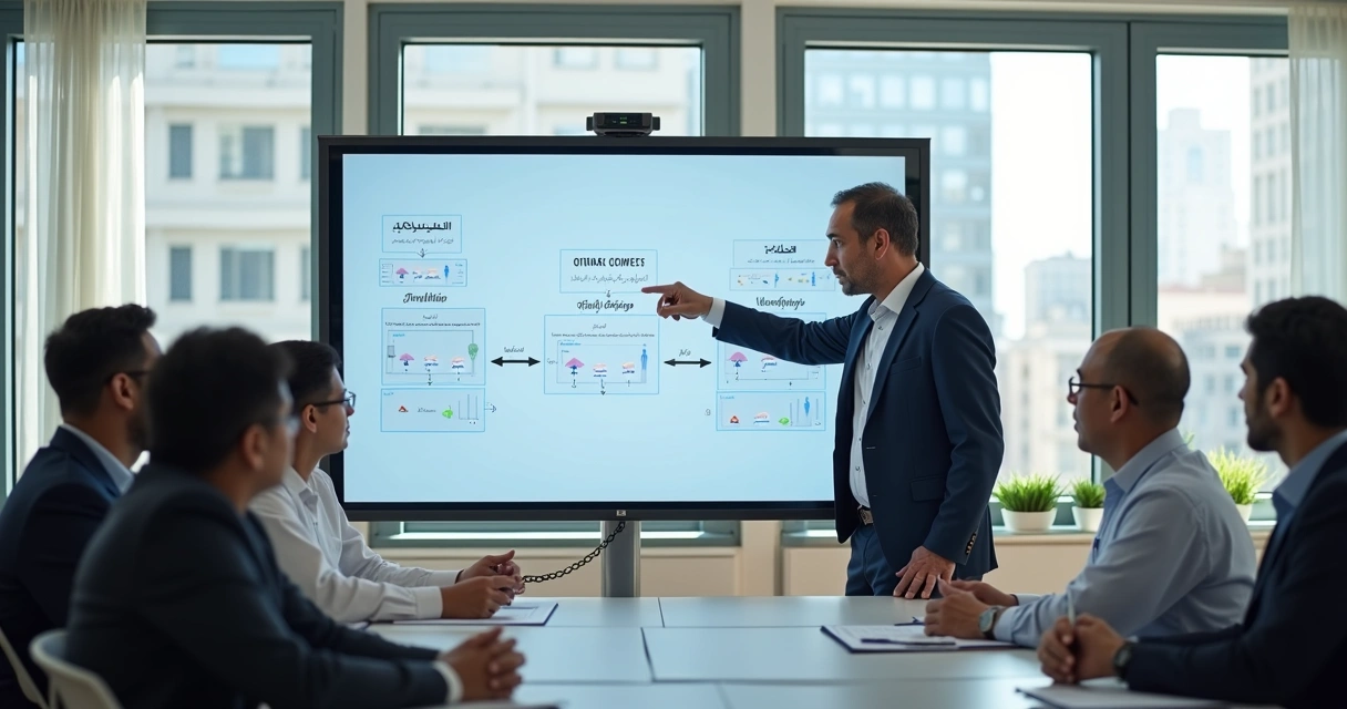 Training session with multinational staff and Omani employees