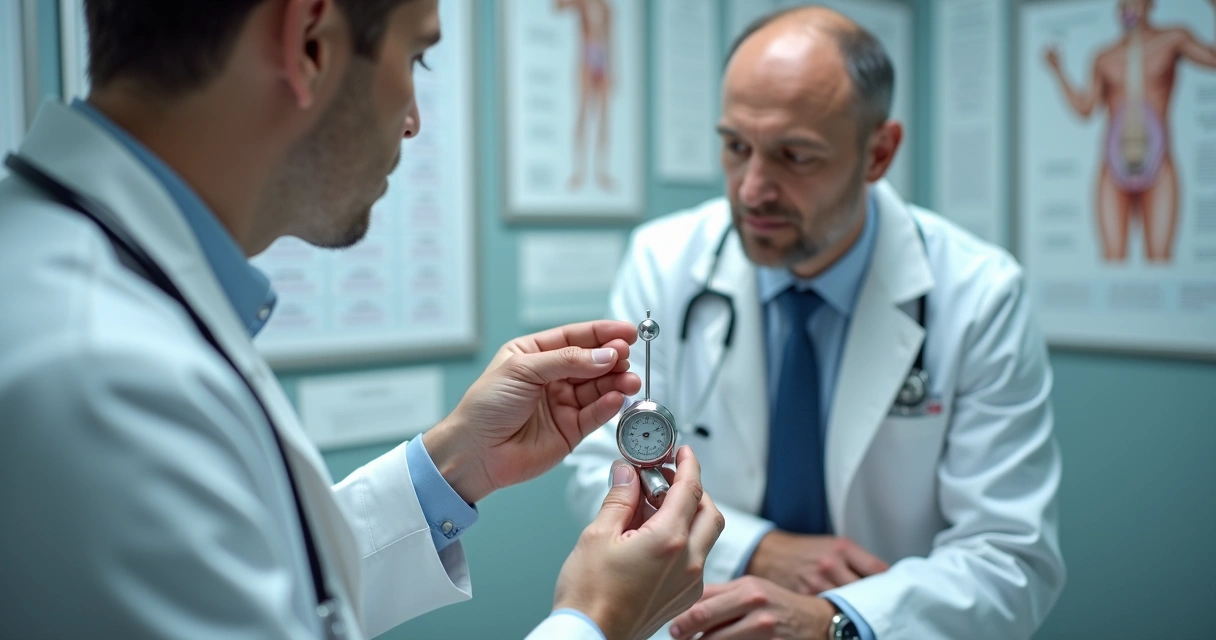 Exame físico testicular com uso do orquidômetro 