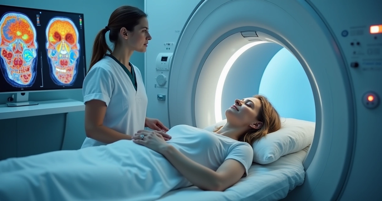 Exame de imagem avançado em paciente com câncer 