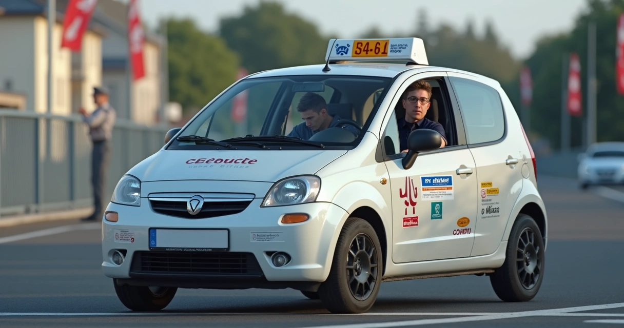 Candidato realizando prova prática de direção usando carro próprio 