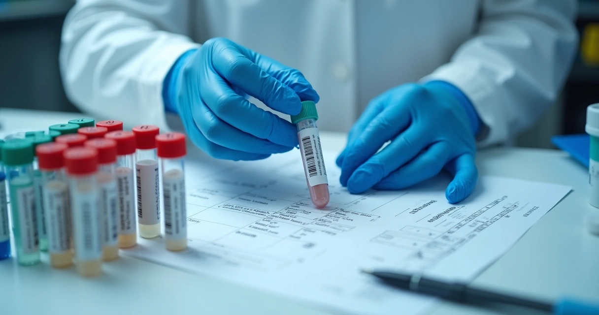 Exames laboratoriais de sangue em tubos, diagnóstico clínico 