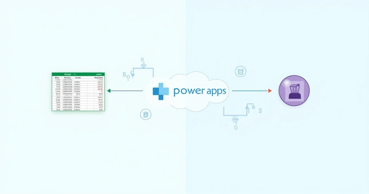 Conexão entre Excel e Power Apps via nuvem 
