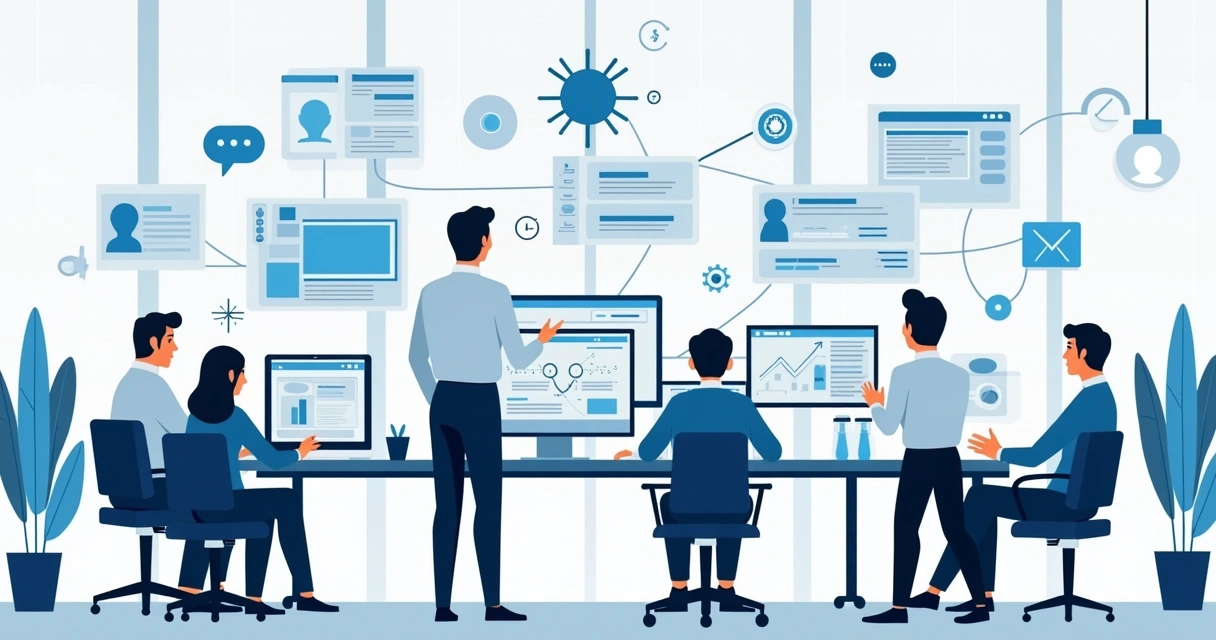 Equipe de vendas sobrecarregada por múltiplos sistemas digitais 