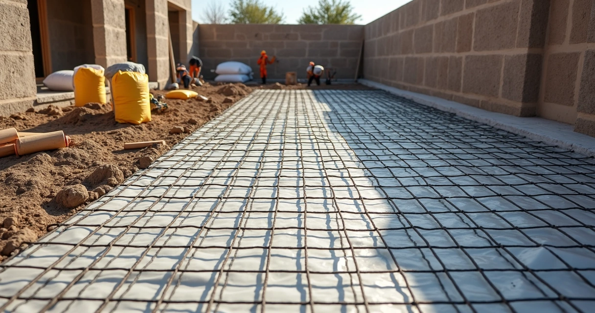 Execução de fundação radier em obra residencial 