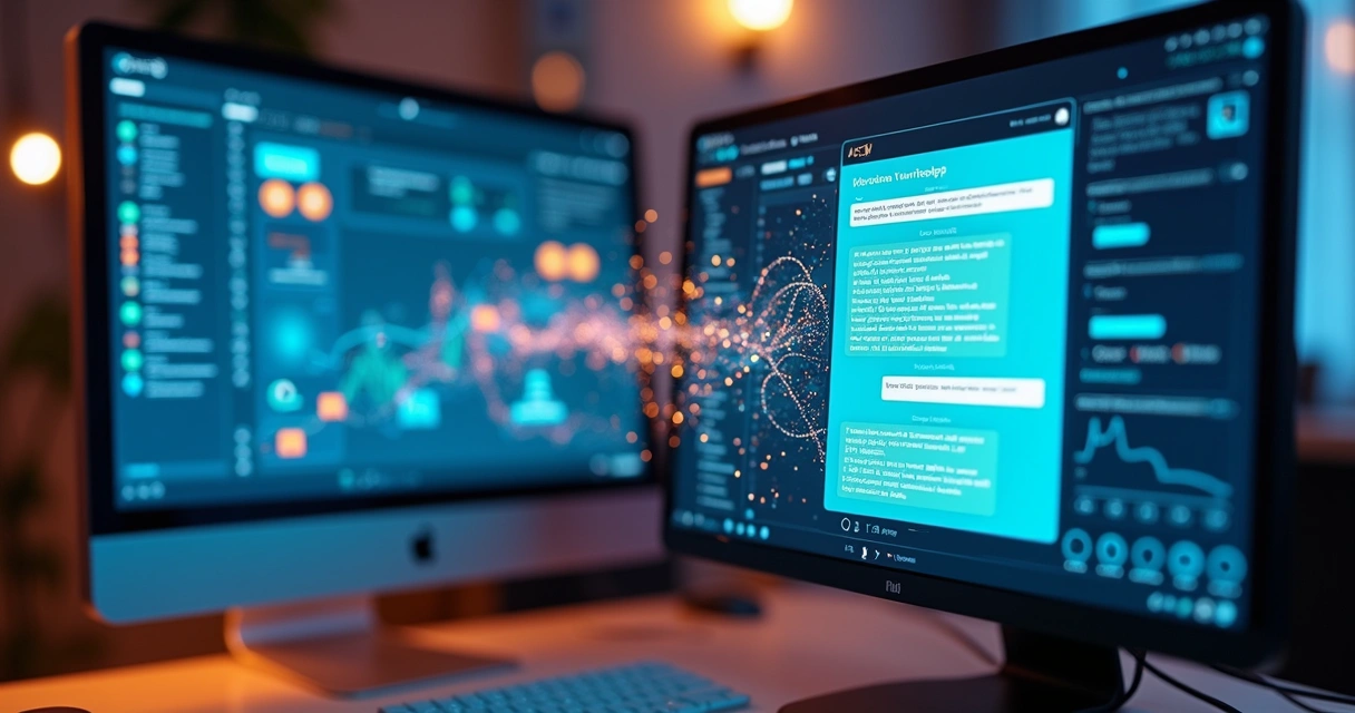 Agente de IA conectando-se a um painel de CRM por meio de integração digital