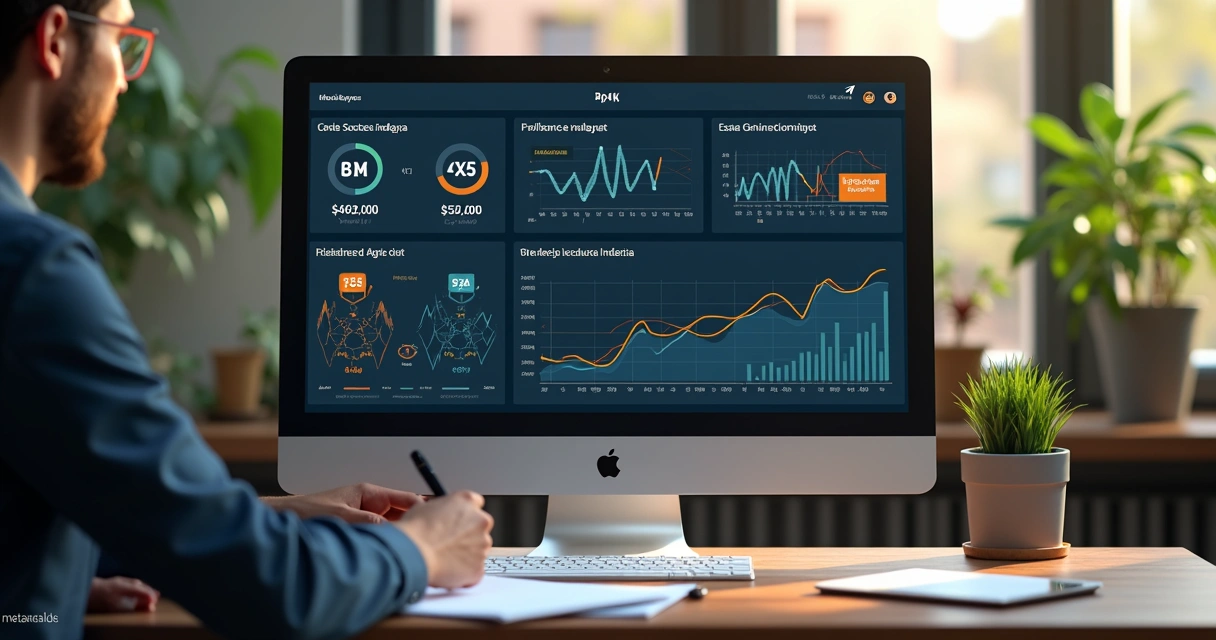 Tela mostrando anúncio digital com destaque para métricas de conversão em Meta Ads 