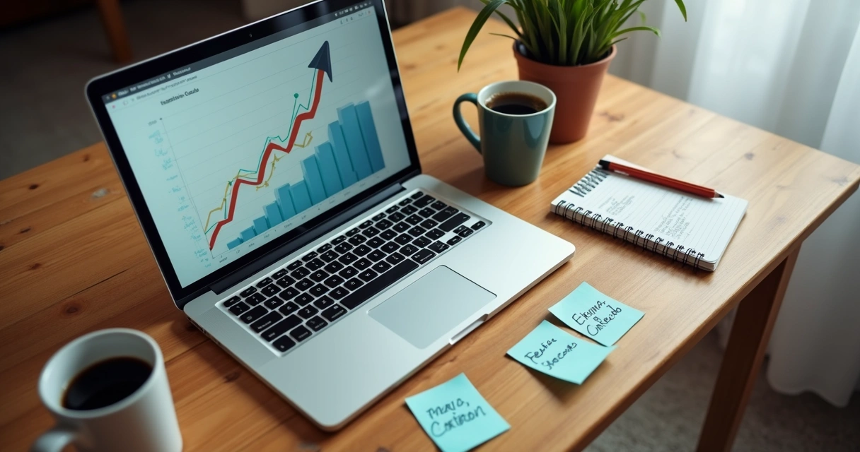 Blog de sucesso mostrando aumento de audiência 