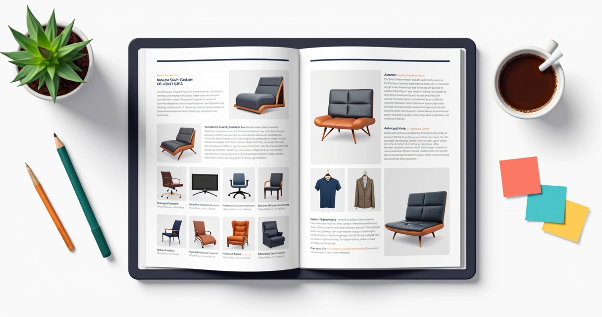 Exemplo de página de catálogo PDF de uma loja virtual 