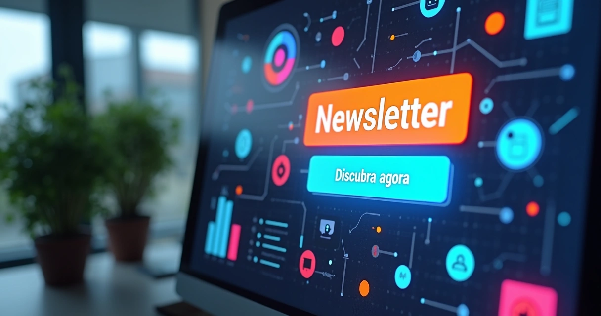 Boletim digital com botão destacado de chamada para ação 