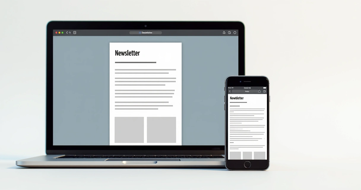 Boletim visualizado em tela de notebook e celular, lado a lado 