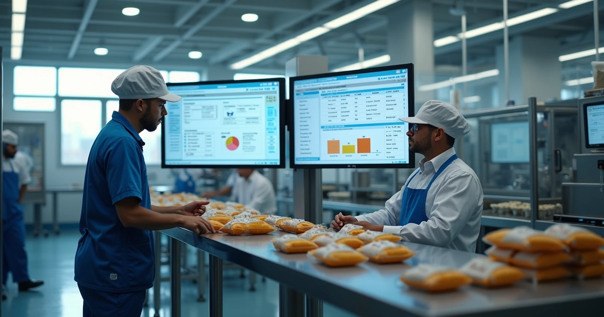 Pequena indústria utilizando sistema ERP no setor produtivo