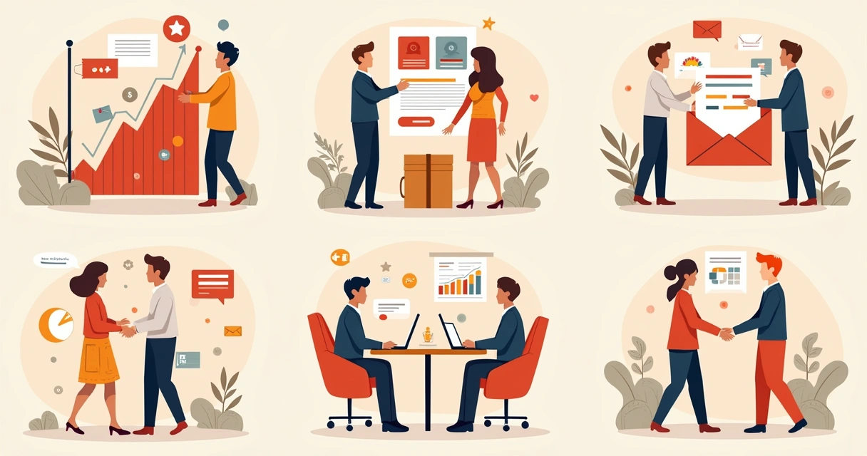 Representação visual de estratégia digital bem-sucedida 