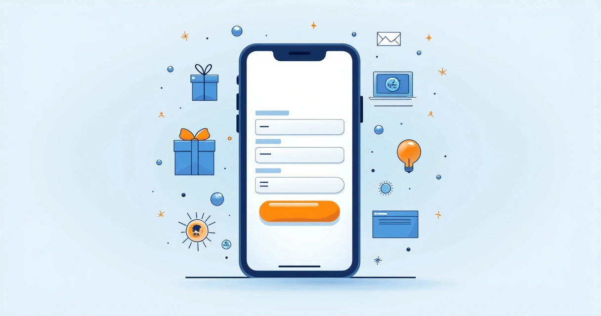 Landing page em versão mobile destacando formulário e CTA na tela 