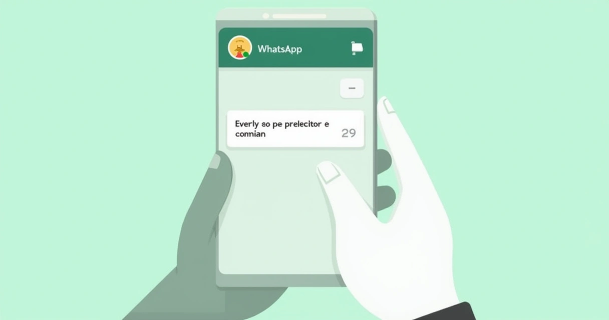 Exemplo de mensagem de ausência no WhatsApp 