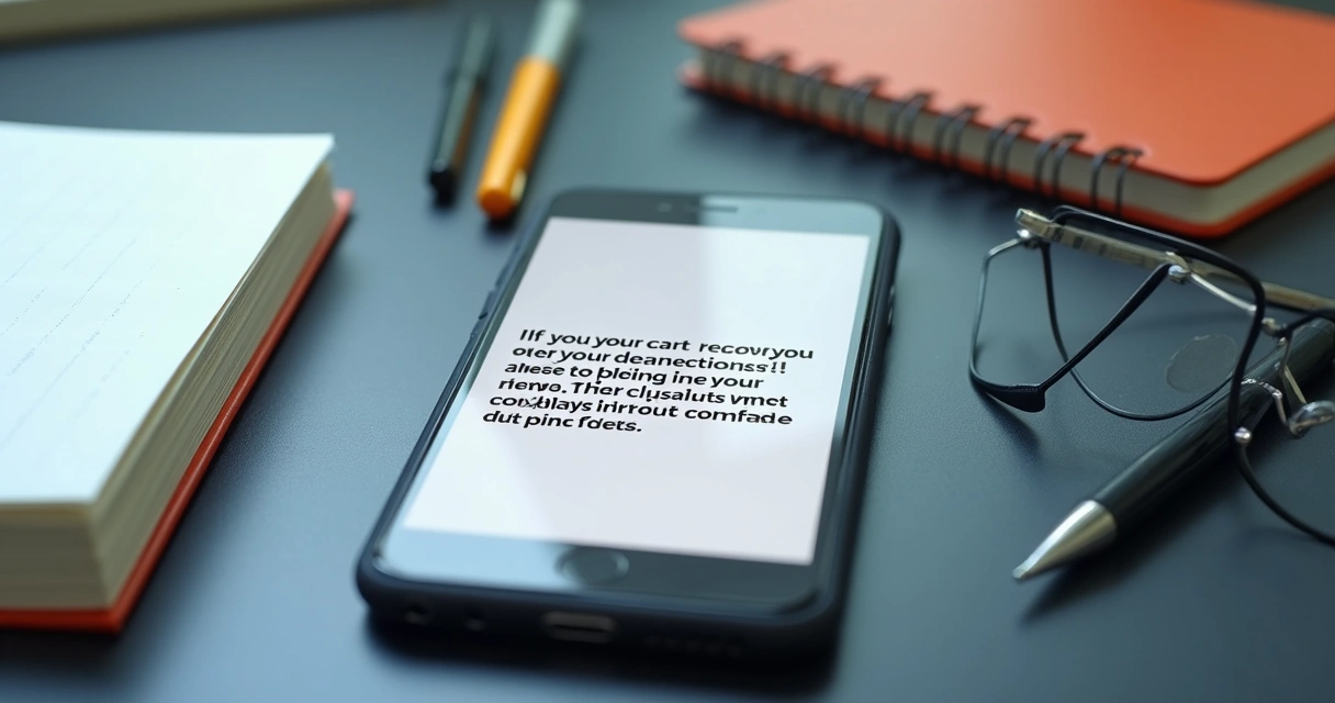 Exemplo de mensagem de SMS para recuperação de carrinho no celular 