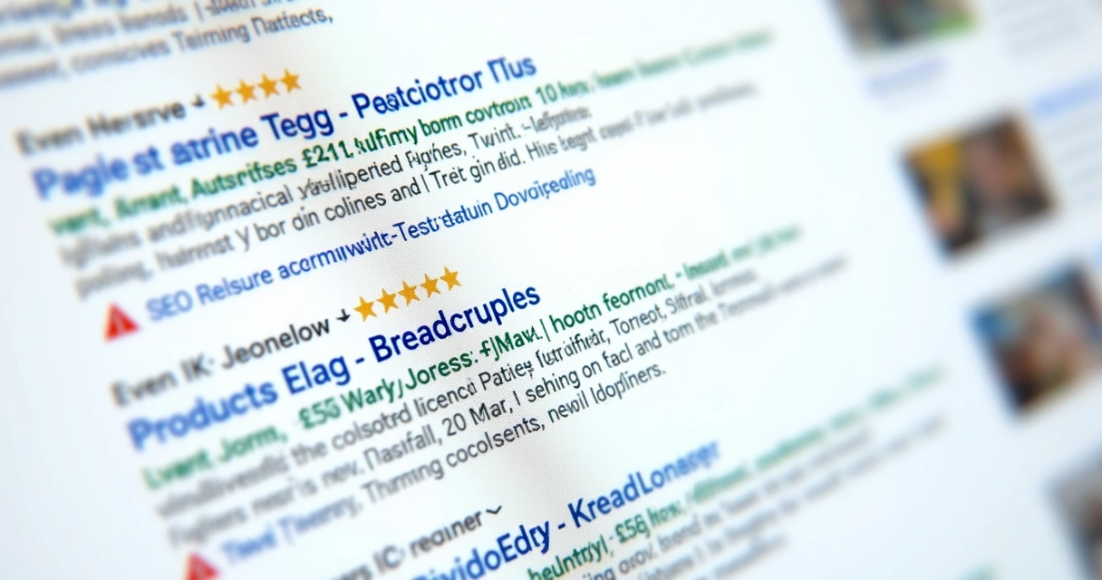 Exemplo visual de microdados destacados em rich snippet no Google 