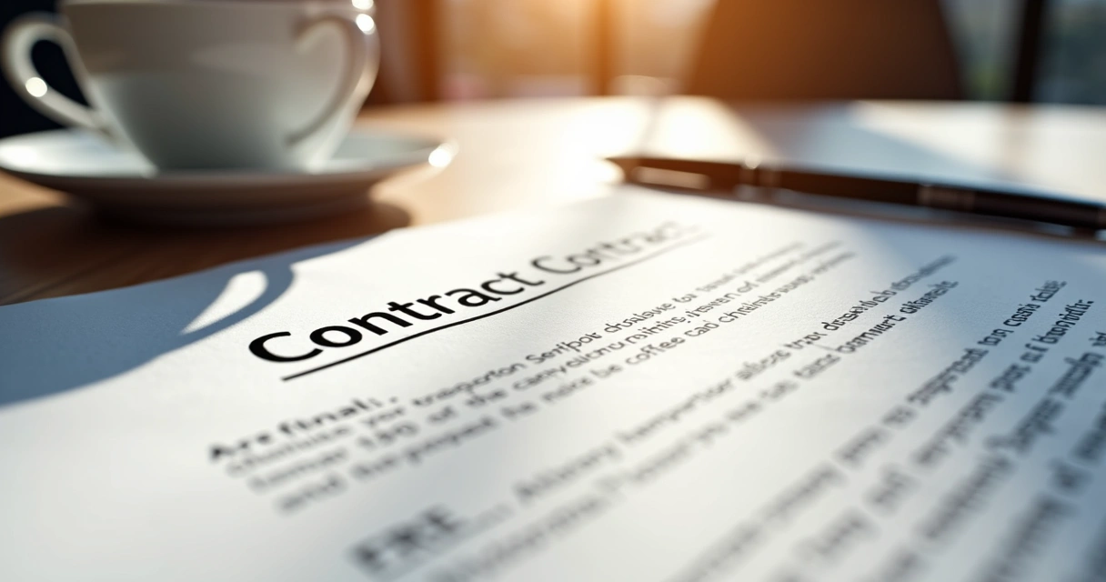 Trecho de contrato impresso mostrando cláusula antiga riscada e nova anotada ao lado 