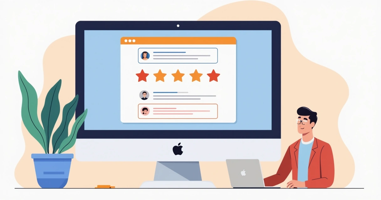 Tela de chat mostrando pesquisa de satisfação com estrelas e texto opcional 