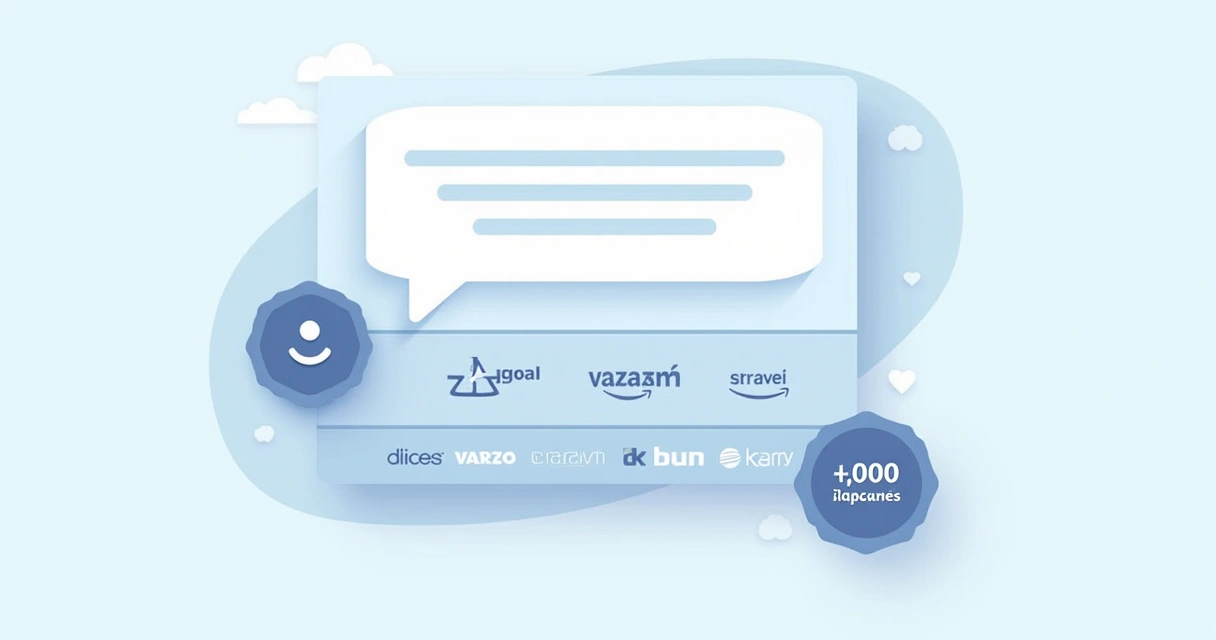 Depoimento destacado e logos de clientes em landing page 