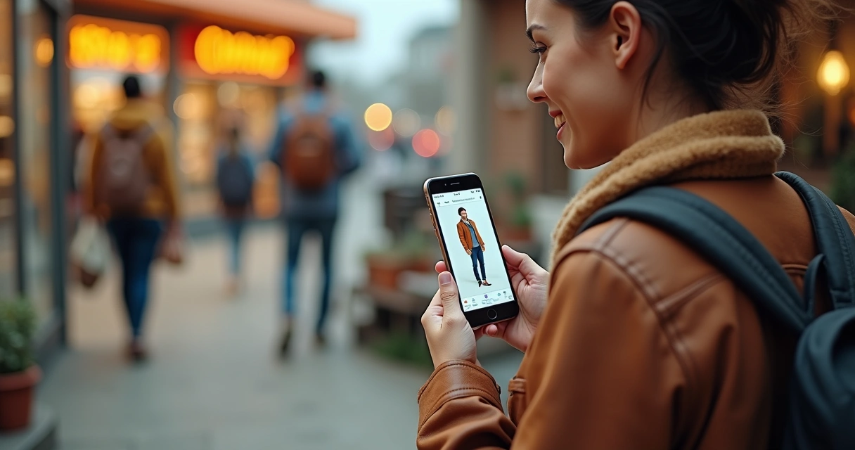 Cliente voltando a um site após ver anúncio de retargeting