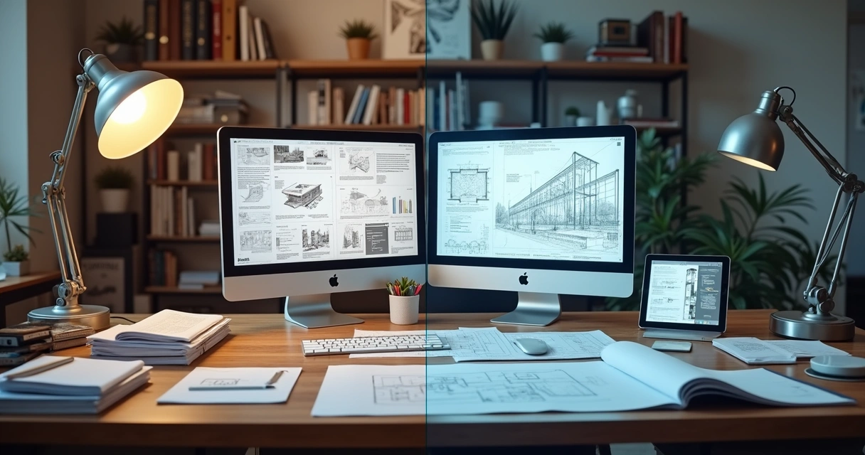 Antes e depois da transformação digital em escritório de arquitetura 