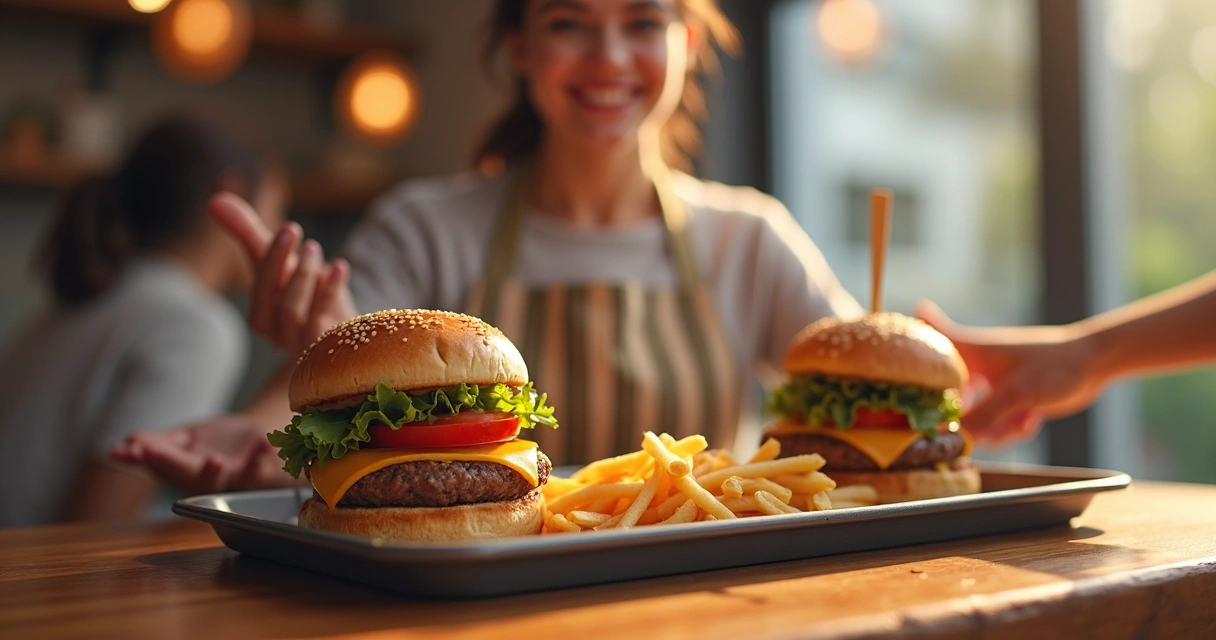 Hambúrguer extra sendo adicionado ao pedido 