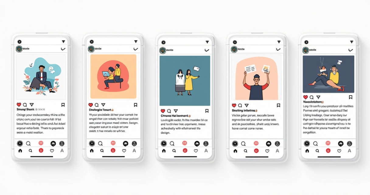 Tela mostrando variados exemplos de bios de influenciadores