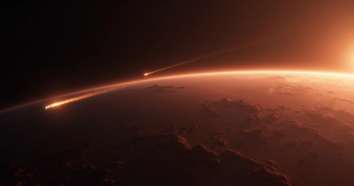 Timelapse do cometa 3I/ATLAS próximo de Marte, captado pela sonda ExoMars 