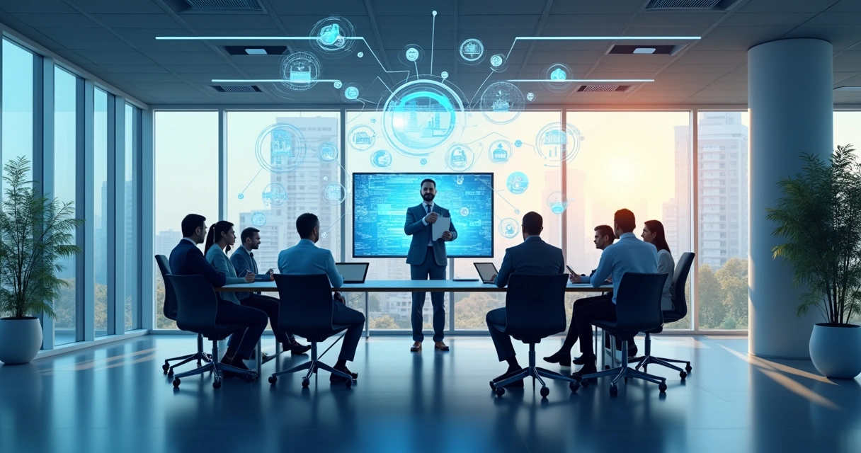 Expansão de contato dentro da empresa-cliente, múltiplos setores integrados