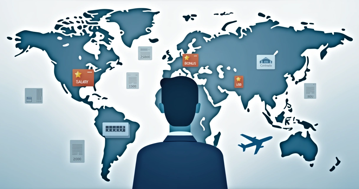 Expat compensation package elements visualization