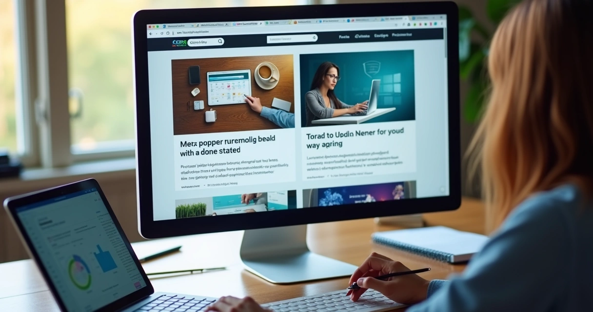 Dois anúncios digitais diferentes lado a lado em tela de computador 
