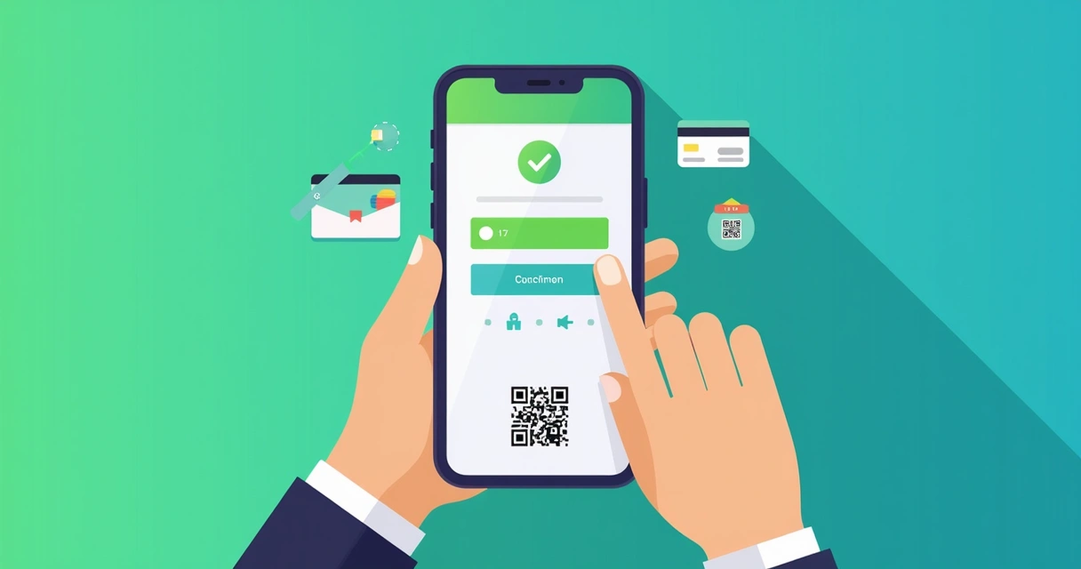 Compra digital finalizando em tela mobile 