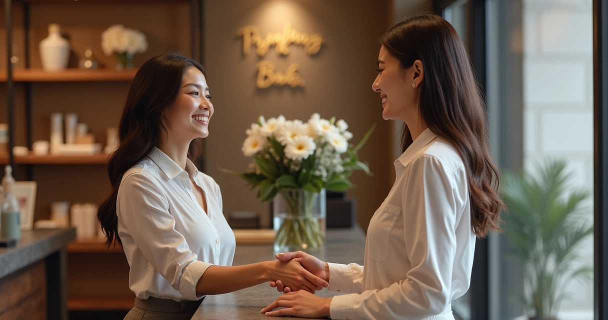 Atendimento personalizado transmitindo experiência de marca 