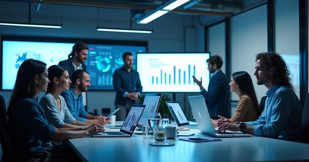 Equipe de atendimento digital focada em múltiplos canais 