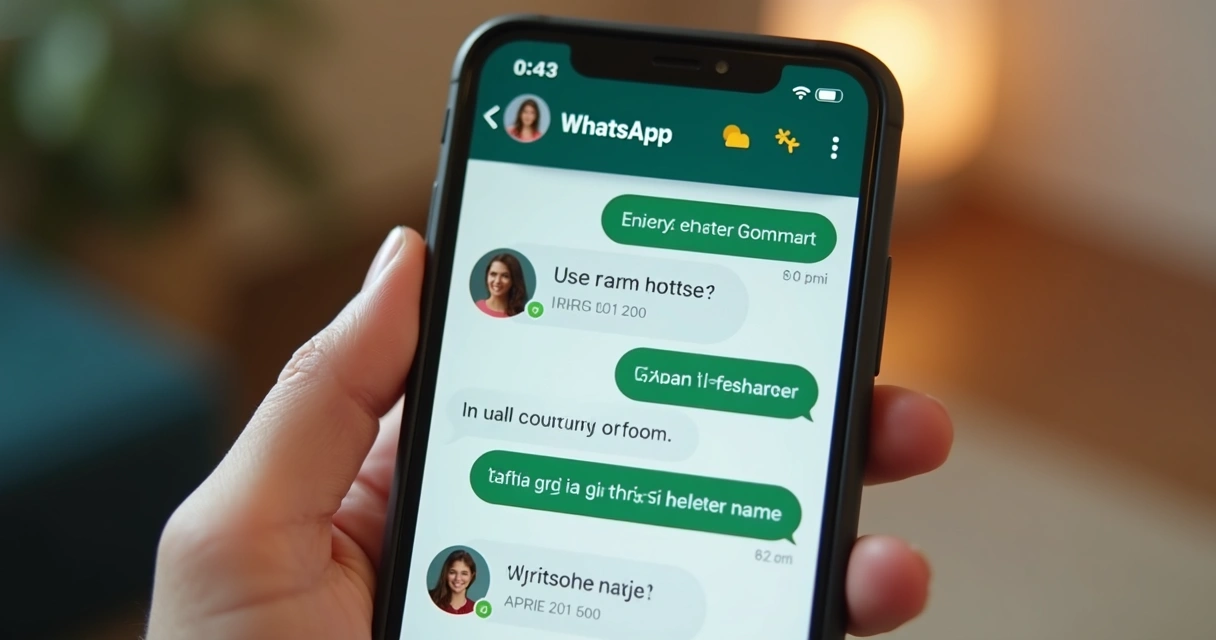 Cliente recebendo mensagem personalizada no app do WhatsApp 