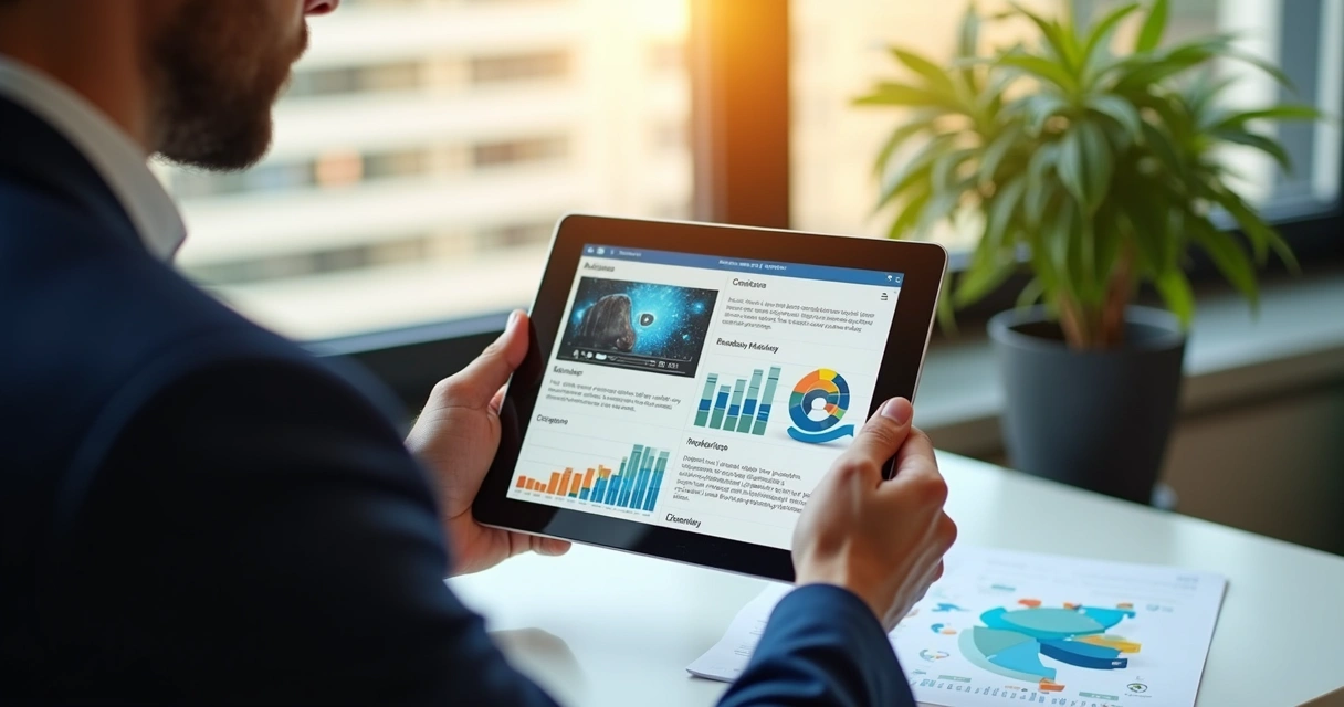 Cliente interagindo com proposta digital interativa 