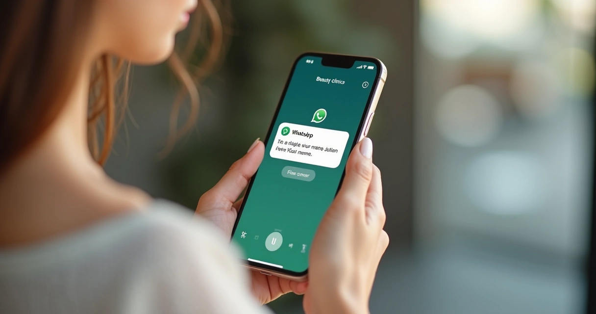 Cliente recebendo mensagem personalizada no WhatsApp 