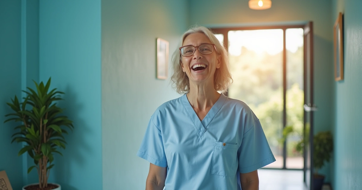 Paciente experimentando diferentes sensações ao entrar na clínica odontológica