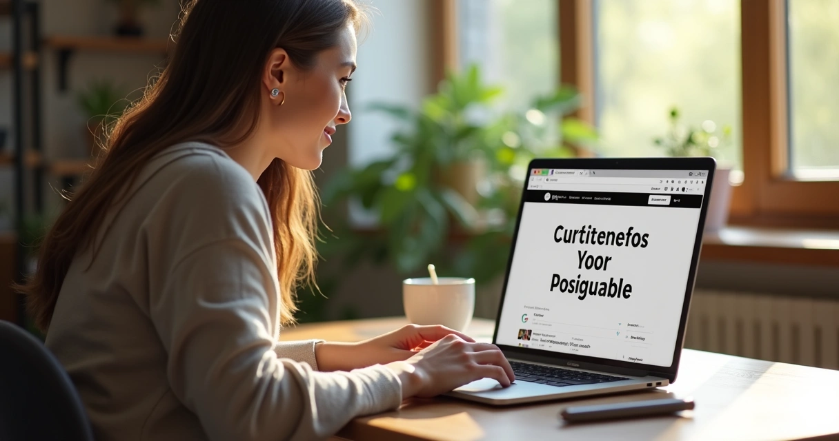 Navegação amigável em um blog com elementos claros 