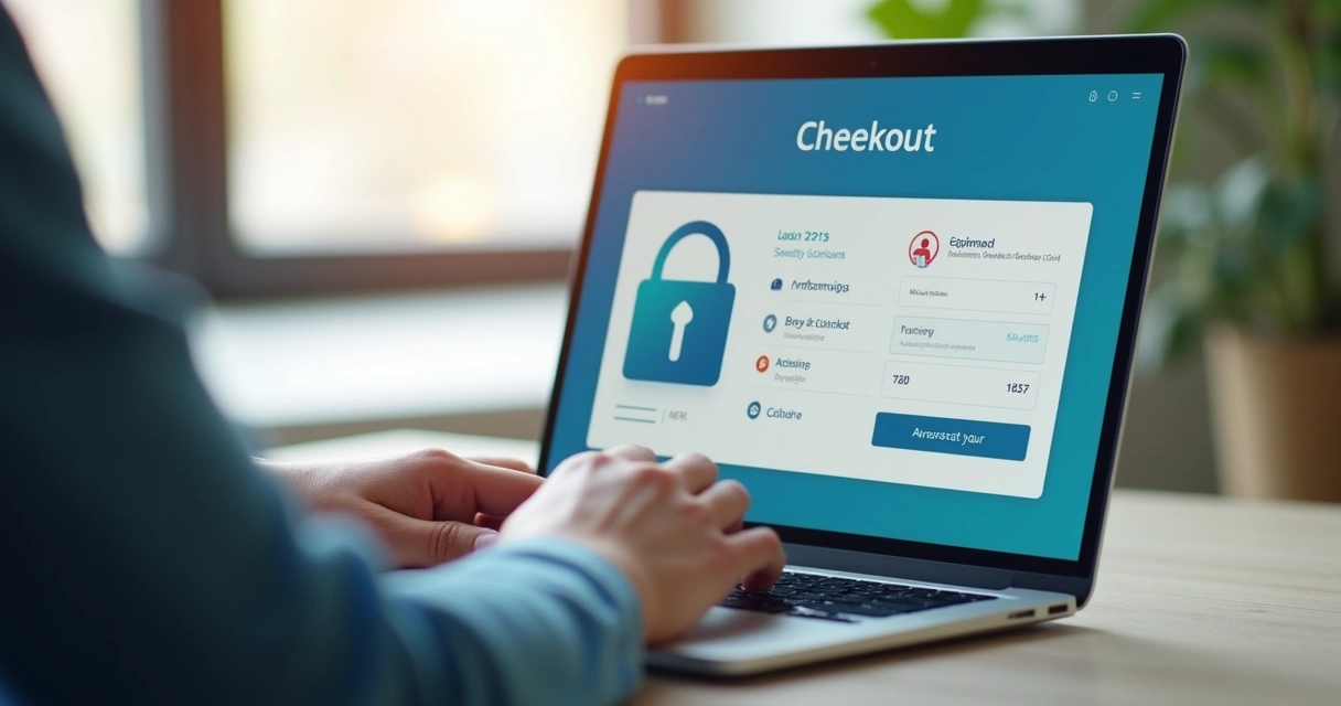 Usuário utilizando checkout inteligente em aplicativo SaaS 