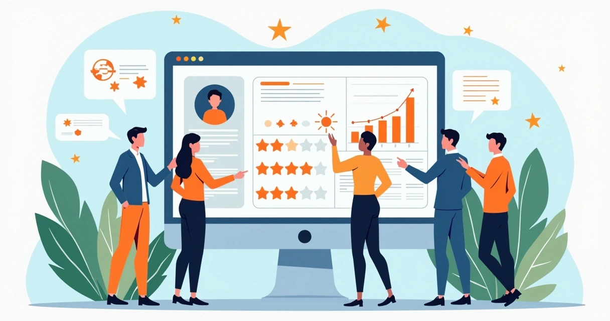 Equipe avaliando e melhorando experiência do usuário com IA e feedback