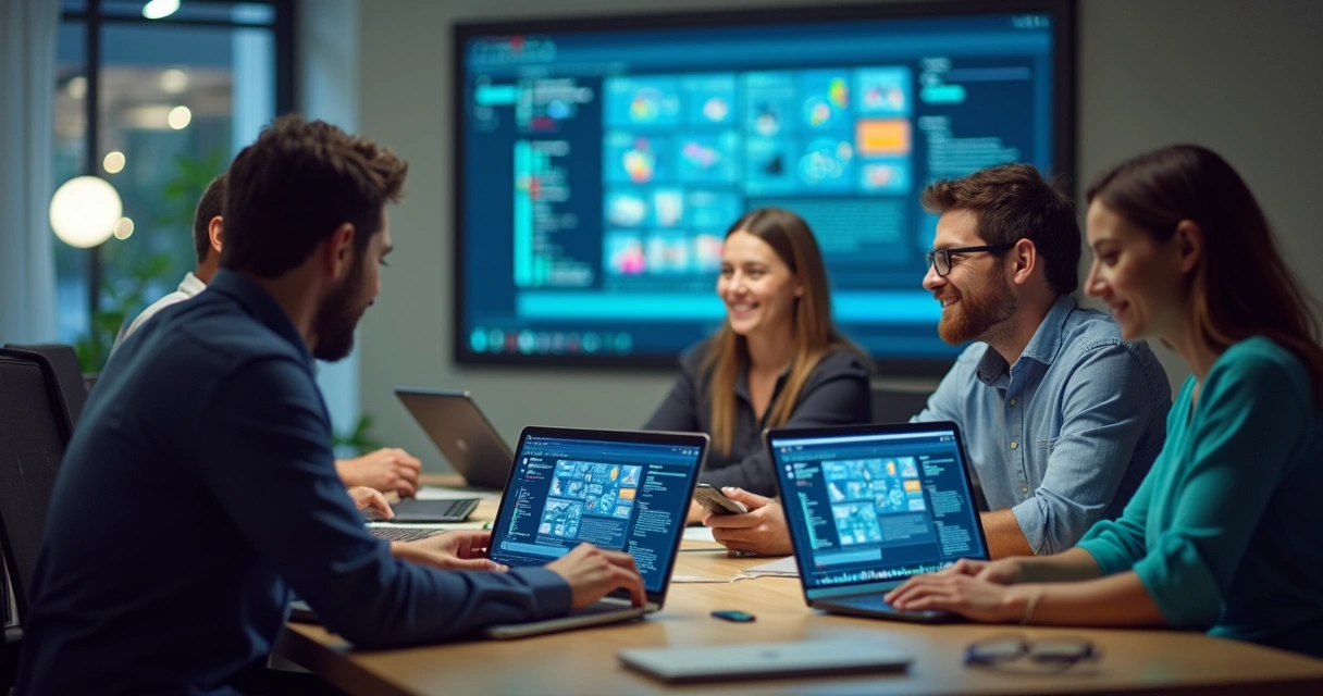 Colaboradores usando plataforma EAD intuitiva sem apoio técnico 