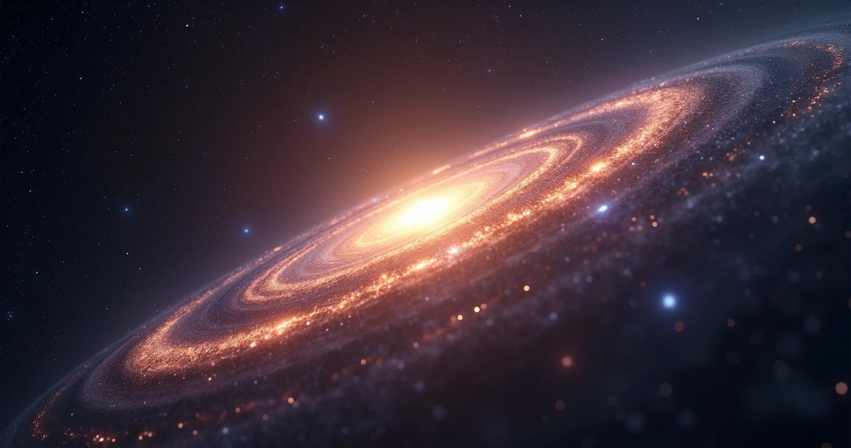 Várias ondas de rádio saindo de uma mesma galáxia 